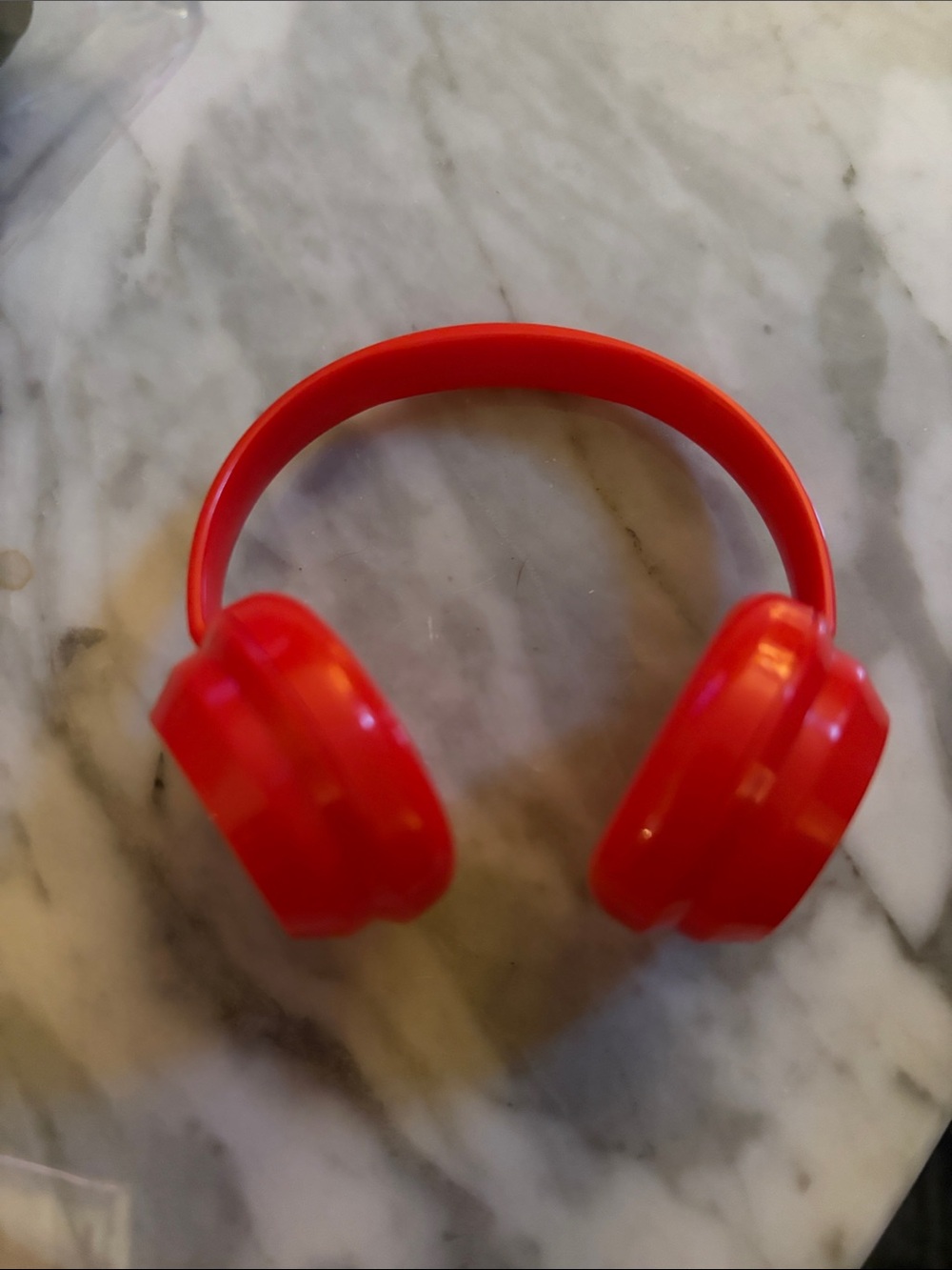 Bright Red Lababu Over-Ear Headphones